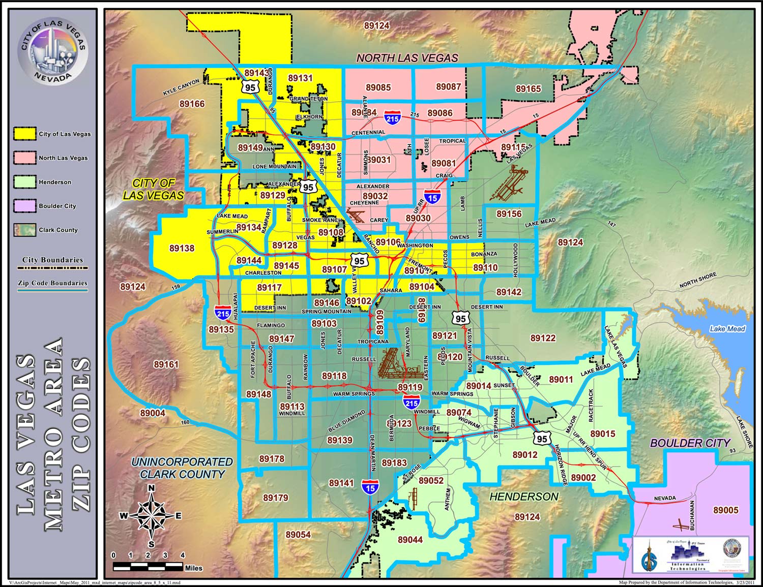 Las Vegas Area Zip Codes